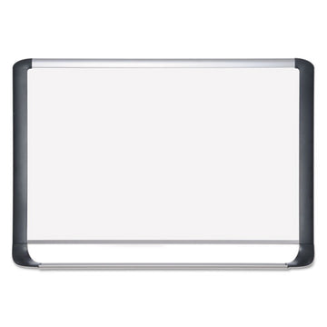 MasterVision® Lacquered Steel Magnetic Dry Erase Board, 36 X 48, Silver-black freeshipping - TVN Wholesale